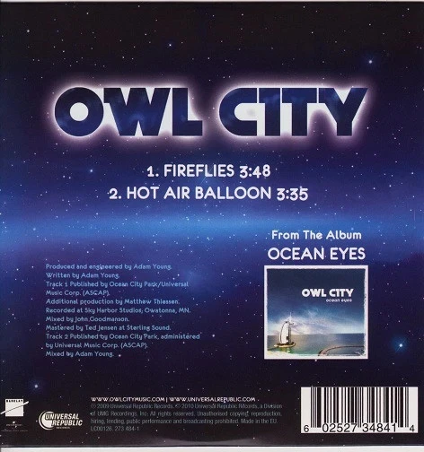 CD Single Owl City "Fireflies" – photo 2